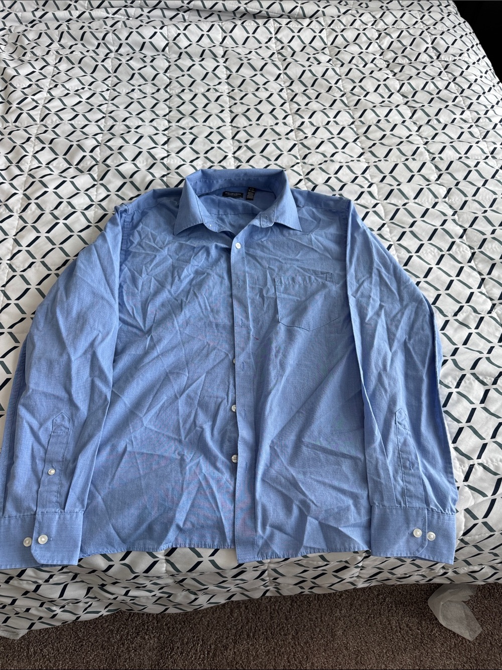 Van Heusen Men’s Slim Fit Blue Dress Shirt